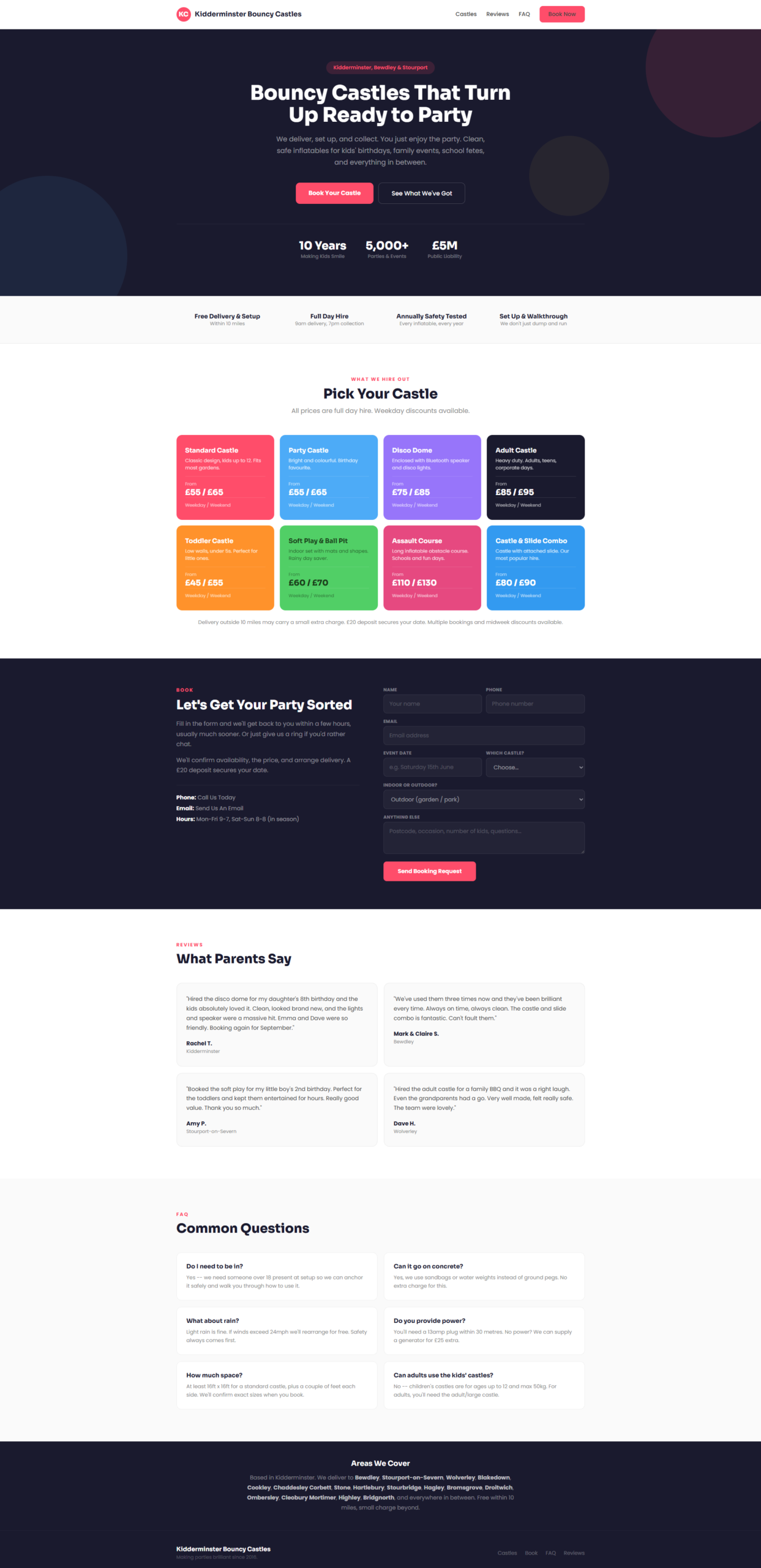 Kidderminster Bouncy Castles